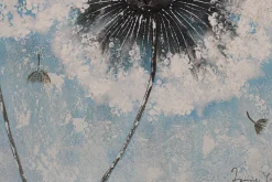 Handgemaltes Gemälde 'Pompon Flowers' 80x80cm | inkl. Echtheitszertifikat