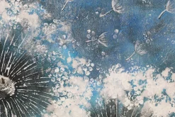 Handgemaltes Gemälde 'Pompon Flowers' 80x80cm | inkl. Echtheitszertifikat