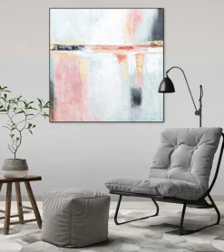 Handgemaltes Gemälde 'Positive Vibes' 80x80cm | inkl. Echtheitszertifikat