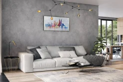 Handgemaltes Gemälde 'Prague Skyline Silhouette' 120x60cm | inkl. Echtheitszertifikat