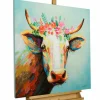 Handgemaltes Gemälde 'Prinzessin Lotta' 80x80cm | inkl. Echtheitszertifikat