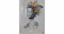 Handgemaltes Gemälde 'Proud Look' 75x100cm | inkl. Echtheitszertifikat