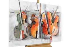 Handgemaltes Gemälde 'Quartett der Geigen' 120x80cm | inkl. Echtheitszertifikat