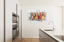 Handgemaltes Gemälde 'Quartett der Geigen' 120x80cm | inkl. Echtheitszertifikat