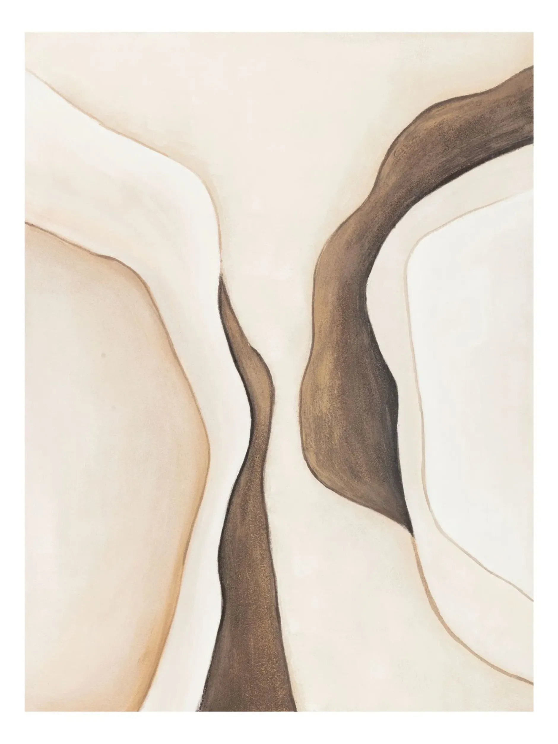 Handgemaltes Gemälde 'Quiet Terrain' 75x100cm | inkl. Echtheitszertifikat