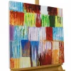 Handgemaltes Gemälde 'Rainbow Vibes' 60x60cm | inkl. Echtheitszertifikat