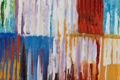 Handgemaltes Gemälde 'Rainbow Vibes' 60x60cm | inkl. Echtheitszertifikat