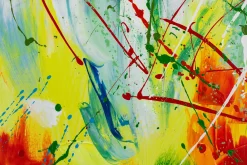 Handgemaltes Gemälde 'Rainbow Vitality' 60x60cm | inkl. Echtheitszertifikat