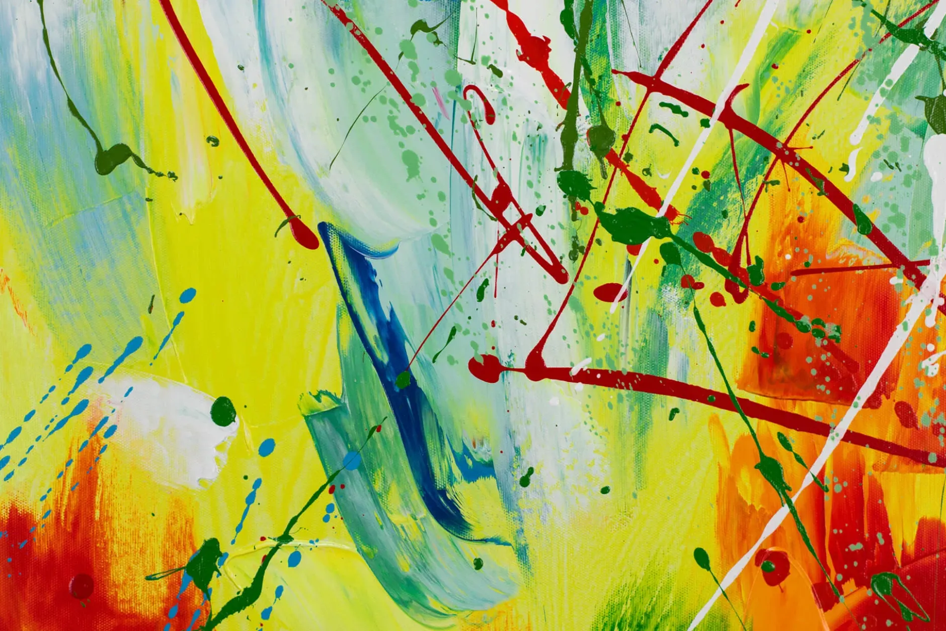 Handgemaltes Gemälde 'Rainbow Vitality' 60x60cm | inkl. Echtheitszertifikat