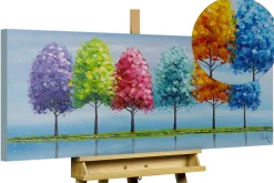 Handgemaltes Gemälde 'Rainy Season' 120x60cm | inkl. Echtheitszertifikat