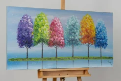 Handgemaltes Gemälde 'Rainy Season' 120x60cm | inkl. Echtheitszertifikat