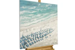 Handgemaltes Gemälde 'Reise ans Meer' 80x80cm | inkl. Echtheitszertifikat