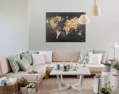 Handgemaltes Gemälde 'Reise um die Welt' 100x75cm | inkl. Echtheitszertifikat