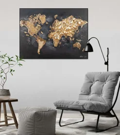 Handgemaltes Gemälde 'Reise um die Welt' 100x75cm | inkl. Echtheitszertifikat