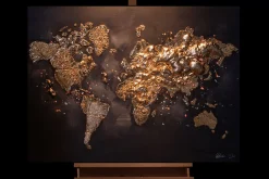 Handgemaltes Gemälde 'Reise um die Welt' 100x75cm | inkl. Echtheitszertifikat