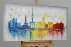 Handgemaltes Gemälde 'Reunited Capital' 120x60cm | inkl. Echtheitszertifikat