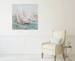 Handgemaltes Gemälde 'Riding the Waves' 80x80cm | inkl. Echtheitszertifikat