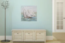 Handgemaltes Gemälde 'Riding the Waves' 80x80cm | inkl. Echtheitszertifikat