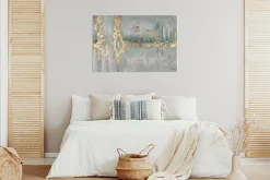 Handgemaltes Gemälde 'Riverside Stroll' | inkl. Echtheitszertifikat
