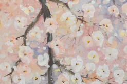 Handgemaltes Gemälde 'Rosa Blütenregen' 60x120cm | inkl. Echtheitszertifikat