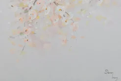 Handgemaltes Gemälde 'Rosa Blütenregen' 60x120cm | inkl. Echtheitszertifikat