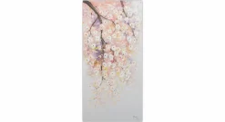 Handgemaltes Gemälde 'Rosa Blütenregen' 60x120cm | inkl. Echtheitszertifikat