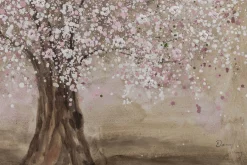 Handgemaltes Gemälde 'Rosa Frühlingstraum' 80x80cm | inkl. Echtheitszertifikat