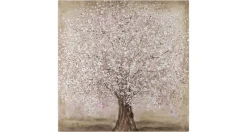 Handgemaltes Gemälde 'Rosa Frühlingstraum' 80x80cm | inkl. Echtheitszertifikat