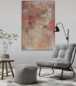 Handgemaltes Gemälde 'Rosenzauber' 80x120cm | inkl. Echtheitszertifikat