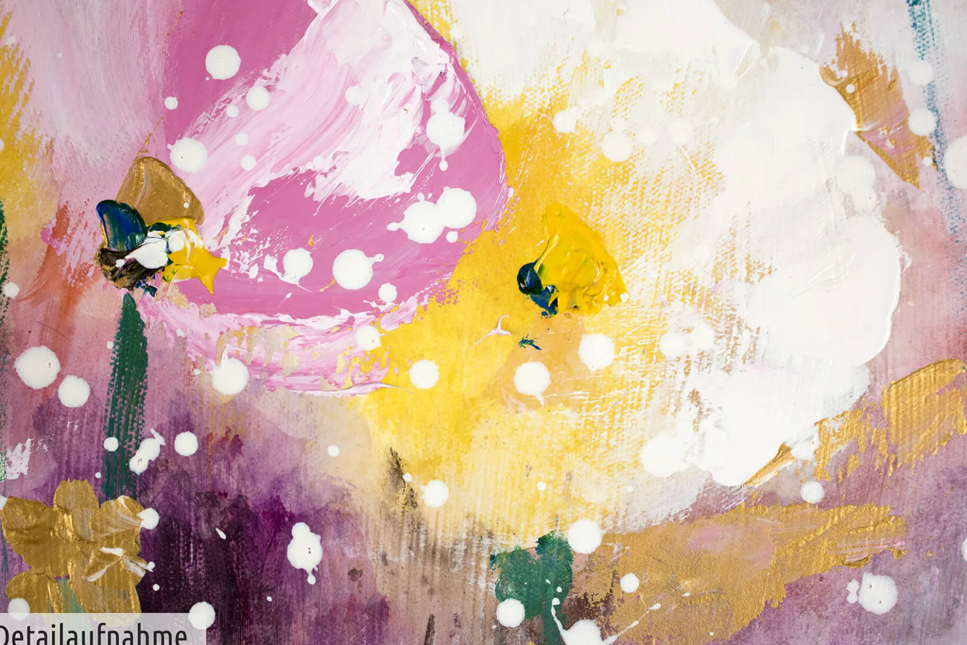 Handgemaltes Gemälde 'Rose Scented Summertime' 80x80cm | inkl. Echtheitszertifikat