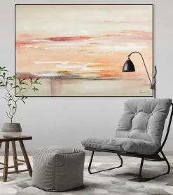 Handgemaltes Gemälde 'Rosewater Tides' 120x80cm | inkl. Echtheitszertifikat