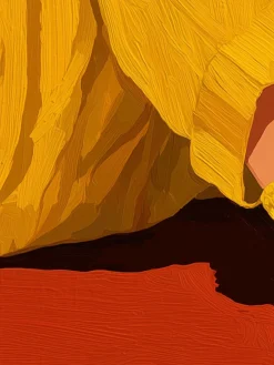 Handgemaltes Gemälde 'Ruhen, wo ich hingehöre' | Echtheitszertifikat inklusive