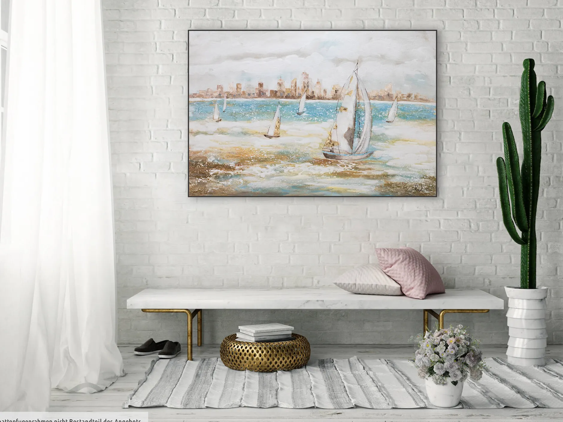 Handgemaltes Gemälde 'Sailor's Race' 120x80cm | inkl. Echtheitszertifikat
