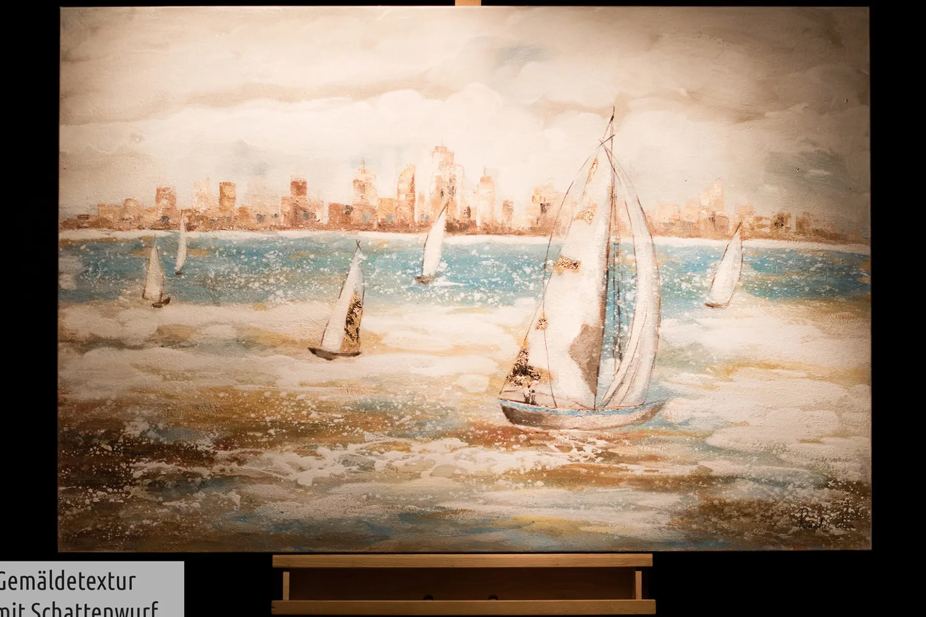 Handgemaltes Gemälde 'Sailor's Race' 120x80cm | inkl. Echtheitszertifikat
