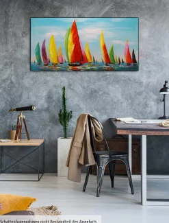 Handgemaltes Gemälde 'Saisonstart' 120x60cm | inkl. Echtheitszertifikat