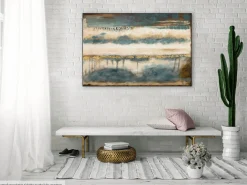 Handgemaltes Gemälde 'Schichten aus Eis' 120x80cm | inkl. Echtheitszertifikat