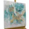 Handgemaltes Gemälde 'Schimmernder See' 60x60cm | inkl. Echtheitszertifikat