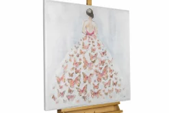 Handgemaltes Gemälde 'Schmetterlingsball' 80x80cm | inkl. Echtheitszertifikat