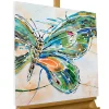 Handgemaltes Gemälde 'Schmetterling auf Reisen' 70x70cm | inkl. Echtheitszertifikat