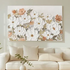 Handgemaltes Gemälde 'Schneeblumensinfonie' | Echtheitszertifikat inklusive