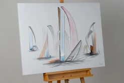 Handgemaltes Gemälde 'Schwellende Segel' 100x75cm | inkl. Echtheitszertifikat