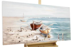 Handgemaltes Gemälde 'Seaside' 120x60cm | inkl. Echtheitszertifikat