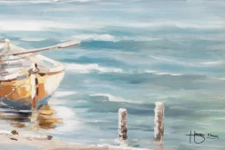 Handgemaltes Gemälde 'Seaside' 120x60cm | inkl. Echtheitszertifikat