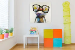 Handgemaltes Gemälde 'Sei kein Frosch' | inkl. Echtheitszertifikat
