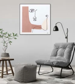 Handgemaltes Gemälde 'Self-reflection' 60x60cm | inkl. Echtheitszertifikat