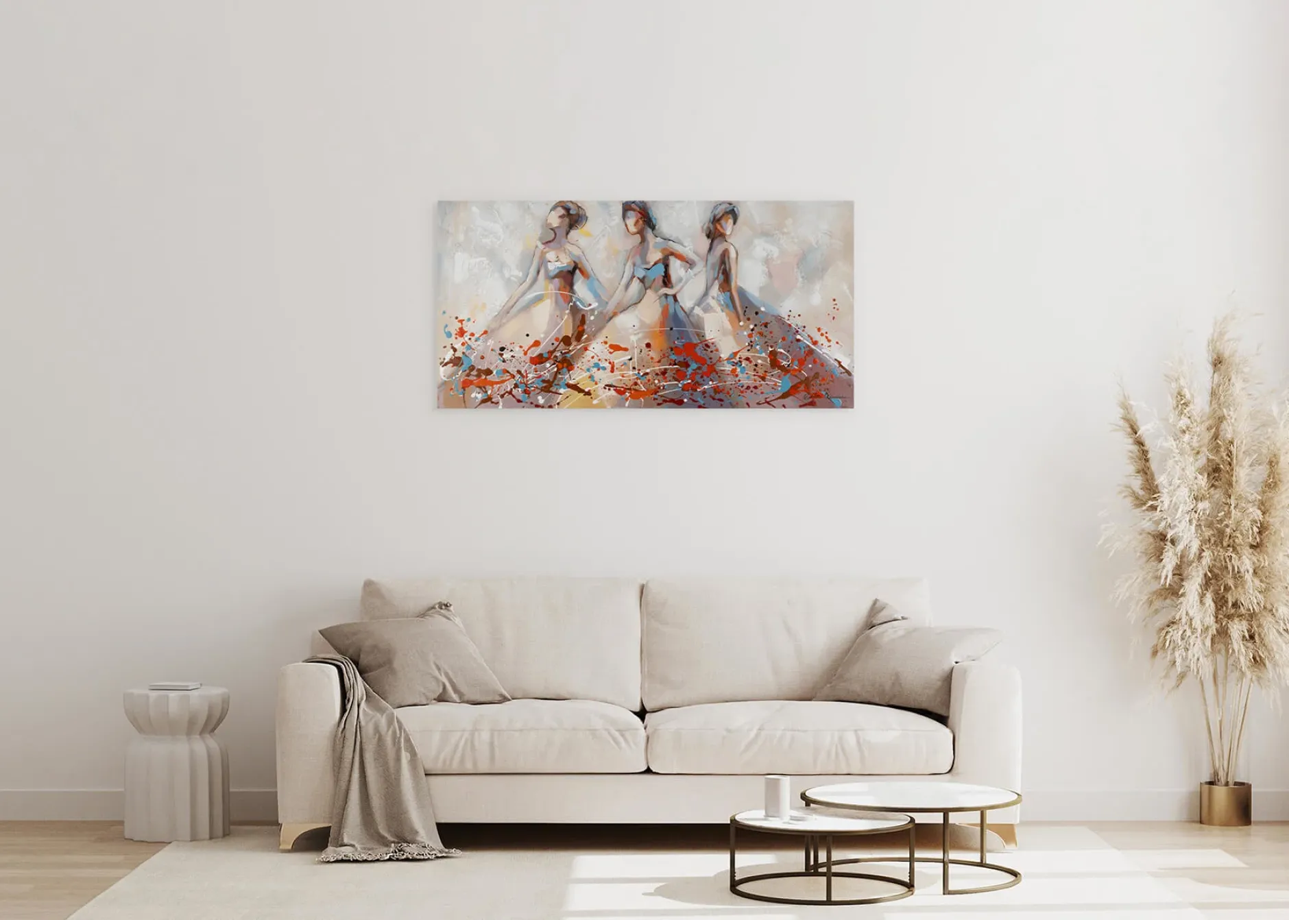 Handgemaltes Gemälde 'Sensuous Dance' 100x50cm | inkl. Echtheitszertifikat