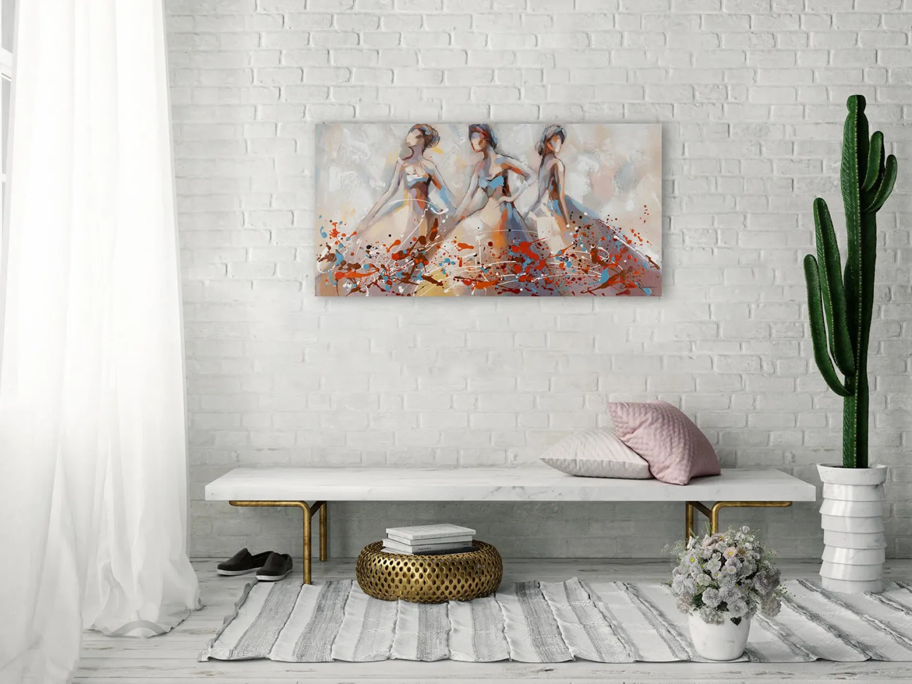 Handgemaltes Gemälde 'Sensuous Dance' 100x50cm | inkl. Echtheitszertifikat