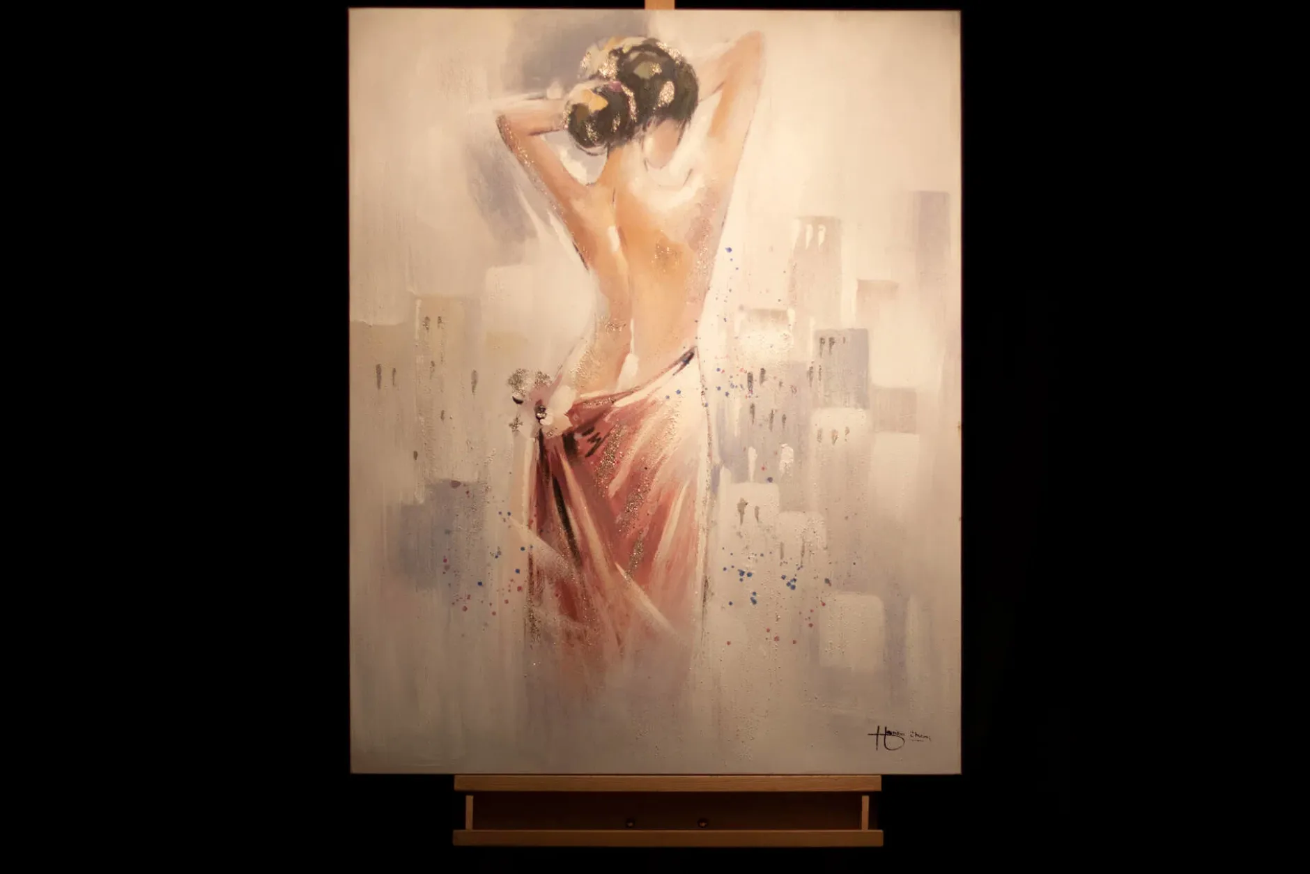 Handgemaltes Gemälde 'Señorita' 80x100cm | inkl. Echtheitszertifikat
