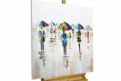 Handgemaltes Gemälde 'Süße Regengüsse' 80x80cm | inkl. Echtheitszertifikat
