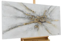 Handgemaltes Gemälde 'Silver Miracle' 120x60cm | inkl. Echtheitszertifikat